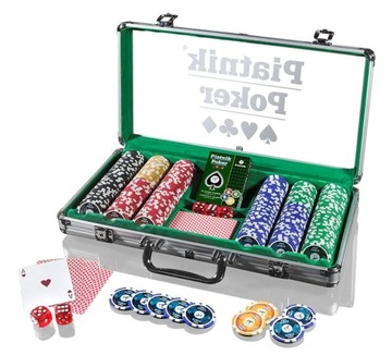 PIATNIK POKER ALU-CASE - 300 ŻETONÓW 14G PIATNIK..