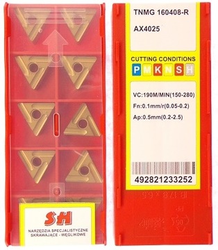 ВСТАВКИ TNMG 160408-R AX 4025 160408R ДЛЯ НОЖЕЙ MTJNR MTGNR