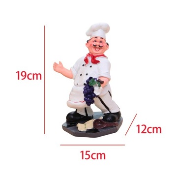 2x Żywica Szef Kuchni Uchwyt Na Butelkę