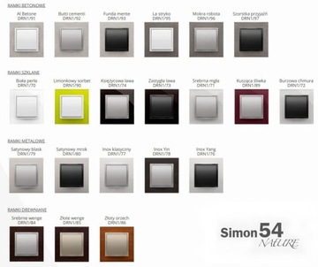 SIMON 54 ДВОЙНАЯ БЕЛАЯ РАМКА ДЛЯ ГИПСОКАРТОНА