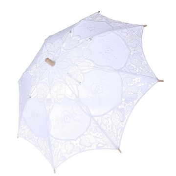 MINI KORONKOWY PARASOL PARASOL ŚLUBNY