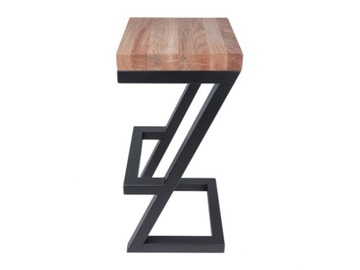 HOKER KRZESŁO BAROWE STELAŻ + BLAT TYP Z LOFT 65 cm