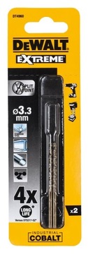 DT4960 DEWALT Wiertła kobaltowe HSS E COBALT 3.3mm