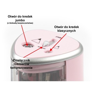 ДВОЙНАЯ ЭЛЕКТРИЧЕСКАЯ Точилка, РОЗОВАЯ KIDEA