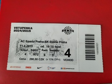 bilet Ac Sparta Praga - SK Slavia Praga