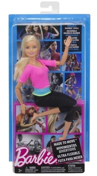 LALKA BARBIE MADE TO MOVE FITNESS model DHL82