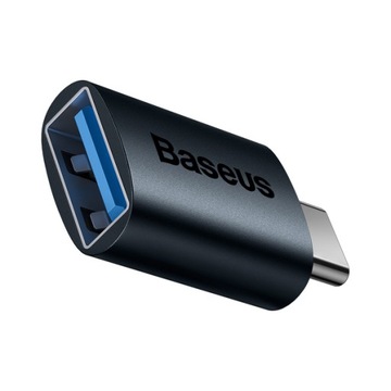 Переходник Baseus Ingenuity OTG USB-C на USB-A синий