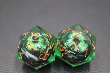 RPG Cube Guardian эльфийской жидкой кости K20 3,3 см