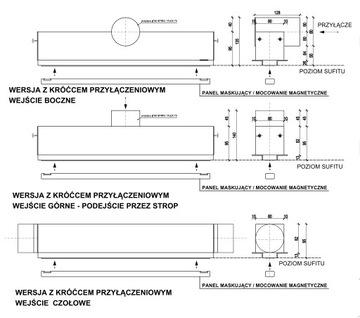 Анемостат, щелевая вентиляция, рекуперация тепла, 1500 мм