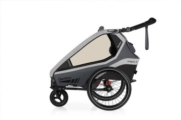 Przyczepka wózek jogger Qeridoo Kidgoo 2 SteelGrey
