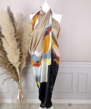 ШЕЛКОВЫЙ ПЛЯЖНЫЙ ШАРФ ПАРЕО, модная шаль, накидка, платье, КРАСИВЫЕ ЦВЕТА