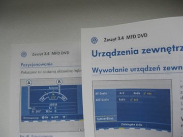 DVD-руководство VW MFD для навигационной магнитолы VW Tiguan I