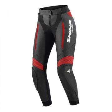 SPODNIE SKÓRZANE MIURA 2.0 BLACK/RED 40