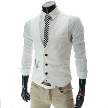 XL MĘSKA KAMIZELKA ELEGANCKA KLASYCZNA GARNITUROWA SPORTOWA SLIM FIT CASUAL
