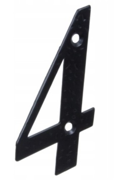 CYFRA METALOWA PRZYKRĘCANA RETRO 10 cm '4'