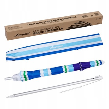 MOVTOTOP 6,5-футовый пляжный зонт с вентиляцией