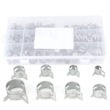 160 szt. Zaciski do węży srebrny zacisk