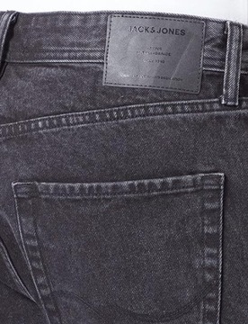 MF 604Jack & Jones -Krótkie spodenki męskie Spodenki jeansowe, czarny dżins