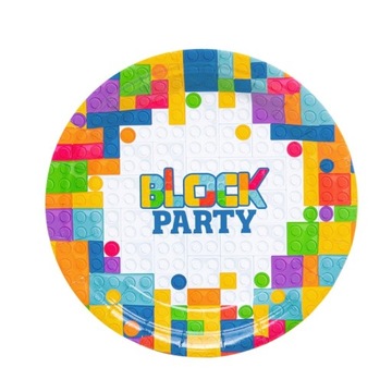 Talerzyki Klocki Lego Kolorowe Urodziny Zabawa 6szt