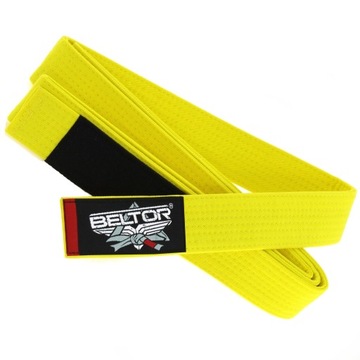BELTOR PAS DO KIMONA BJJ GI DLA DZIECI ŻÓŁTY M4