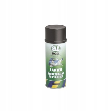 BOLL lakier strukturalny do plastików czarny 400ml