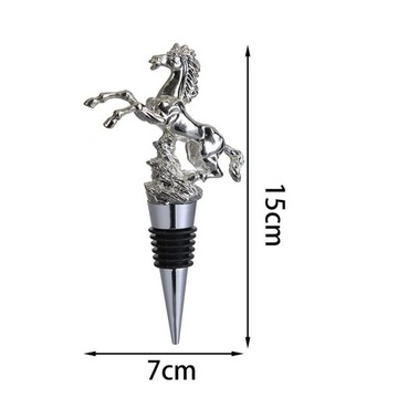 Пробка для бутылки вина «Животное», декоративная крышка с колпачком в форме лошади, серебро