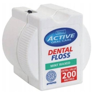 BF Active Oral Care Dental Floss nić dentystyczna woskowana 200m