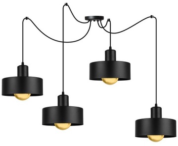 LAMPA WISZĄCA NOWOCZESNA PAJĄK KLOSZ METALOWY