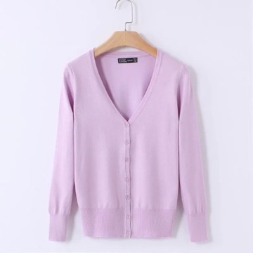 Sweater Knitted Cardigan Button Jacket 2024 Spring