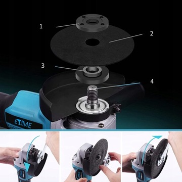 УГЛОВАЯ ШЛИФОВАЛЬНАЯ МАШИНА ДЛЯ DGA504Z 21V1000W 125mm 1 аккумулятор 1 зарядное устройство