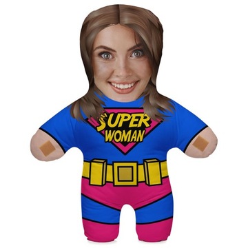 Фото Подушка 3D Кукла Твоё Лицо + Сердце для мальчика ДЕНЬ ВАЛЕНТИНА принт