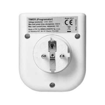 ELEKTRONICZNY PROGRAMATOR CZASOWY ORNO VIRONE DT-4