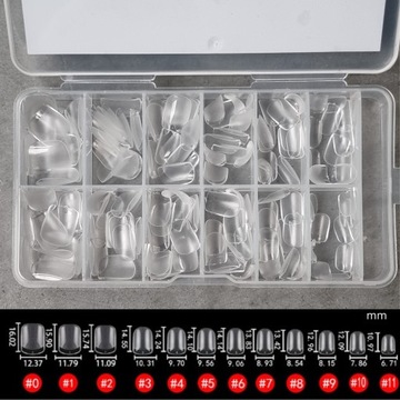 TIPSY FLEXIBLE BEZBARWNE 120 SZTUK KRÓTKIE KWADRATOWE SHORT SQUARE