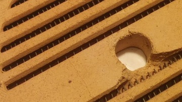 шамотная нагревательная пластина со спиралью МАЛЕНЬКАЯ бритва