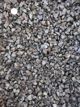 Czarne kamienie las w słoiku naturalny żwirek GRAFITOWY BAZALT 1-2cm 0,5 kg