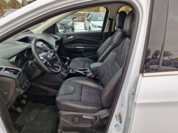 Ford Kuga II SUV 2.0 Duratorq TDCi 163KM 2013 Ford Kuga Sliczna biala Titanium 2.0 TDCI 163KM Naped 4x4 200tys km orygin, zdjęcie 13