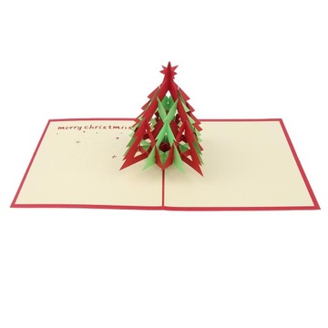 reaktywna kartka świąteczna 3D Up z życzeniami Urodzinowe Xmas Piękne prezenty. C