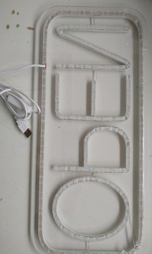 НЕОНОВЫЙ СВЕТОДИОДНЫЙ ЗНАК ОТКРЫТИЯ ДЛЯ USB, БЕЛЫЙ