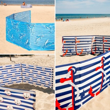 Garronda Parawan plażowy 8m z młotkiem GD-EX-Wb