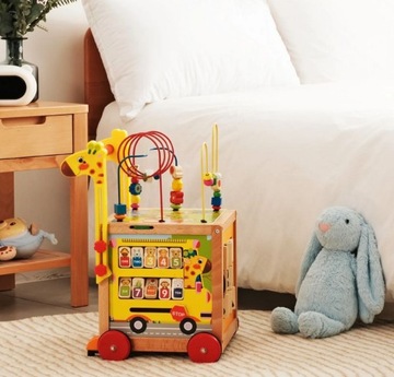 ОГРОМНЫЙ ДЕРЕВЯННЫЙ ОБРАЗОВАТЕЛЬНЫЙ КУБ 7в1 + МУЛА.