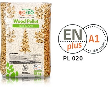 Pellet pelet drzewny certyfikowany EN plus A1 15kg