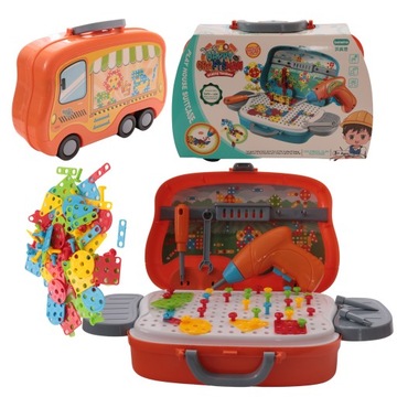 ТВОРЧЕСКИЙ НАБОР 3D-ПАЗЗЛА В ЧЕМОДАНЕ ДЛЯ ИНСТРУМЕНТОВ