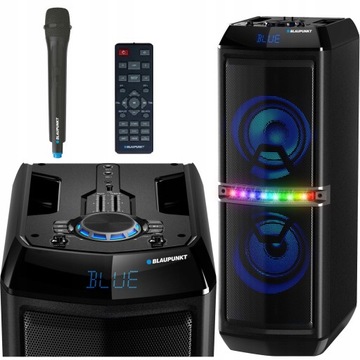 GŁOŚNIK POWER AUDIO BLUETOOTH KARAOKE+ MIKROFON 800W BLAUPUNKT PS05.2DB