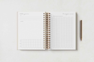 Еженедельный планировщик на 2024 год на спирали, A5 Calendar Make It Easy - SANDY