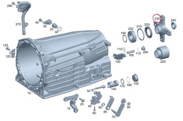 KŘIŽÁK PŘEVODOVKY MERCEDES W211 W212 W164 A2402720345