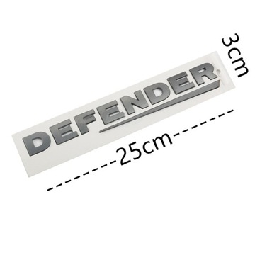 DEFENDER ZNAK ZNAKY NÁLEPKA NA KAROSERIE LAND ROVER 25*3CM