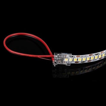 Konektor Złączka Taśm LED Przeźroczysta Z przewodami Gęste/Zwykłe/COB 8mm
