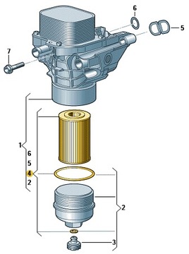 ФИЛЬТР МАСЛЯНЫЙ 1.6 2.0 TDI 03N115562B ОРИГИНАЛ