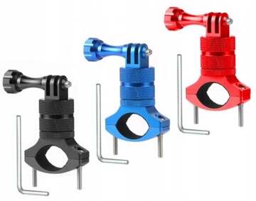 Uchwyt aluminiowy długi + adapter MOST 1/4 Rower GOPRO DJI ACTION (GP.39)