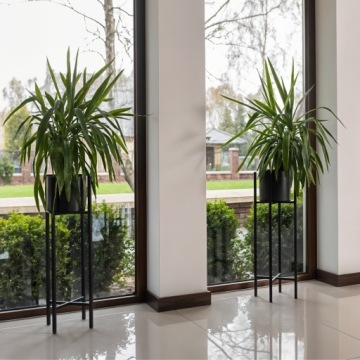 МЕТАЛЛИЧЕСКАЯ ПОДСТАВКА ДЛЯ ЦВЕТОВ ЧЕРНАЯ 80СМ ЛОФТ ПОЛИШ ПРОДУКТ